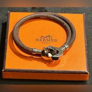 🎆NEW YEAR'S SPECIAL!🎆 RARE Hermès Double Cord Lancelot Bracelet